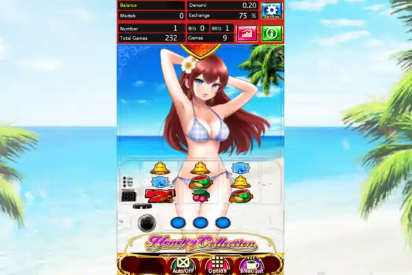 ハニーコレクションのゲーム画面