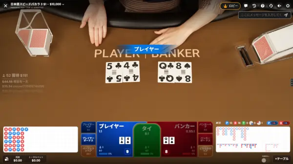 ジャパニーズスピードバカラ