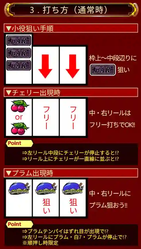 シークレットローズの打ち方