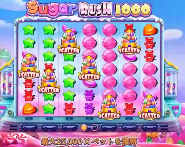 シュガーラッシュ1000のゲーム画面