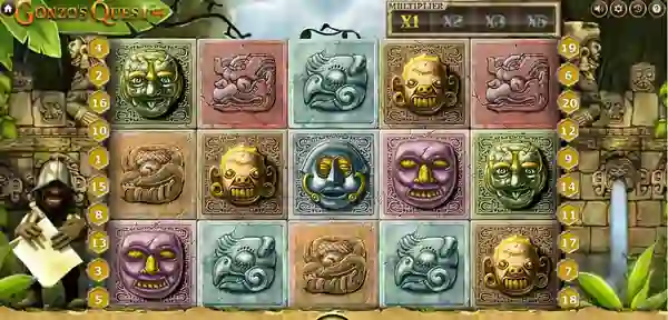 ゴンゾーズ・クエストのゲーム画面